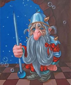 Sad Dwarf Diamond Painting