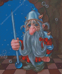 Sad Dwarf Diamond Painting