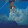 Sad Women Underwater Diamond Painting