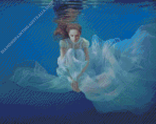 Sad Women Underwater Diamond Painting