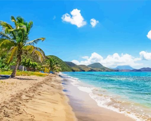 Saint Kitts Beach Diamond Painting