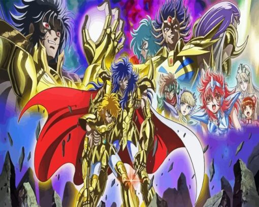 Saint Seiya Anime Diamond Painting