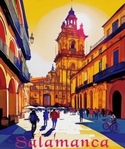 Salamanca Spain Abstract Poster Diamond Painting