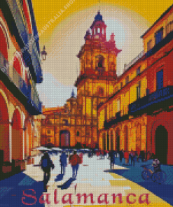 Salamanca Spain Abstract Poster Diamond Painting