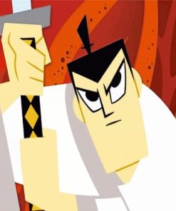 Samurai Jack Cartoon Diamond Painting