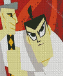 Samurai Jack Cartoon Diamond Painting