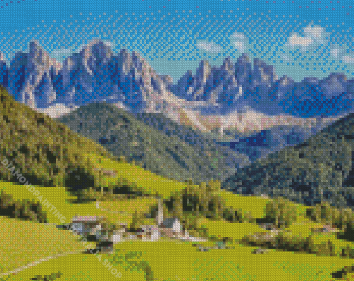 Santa Maddalena Italy Diamond Painting