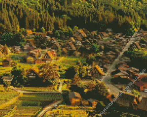 Shirakawa City Diamond Painting