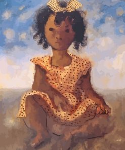 Sitting Girl By Candido Portinari Diamond Painting