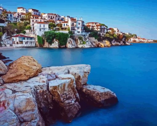 Skiathos in Greece Diamond Painting