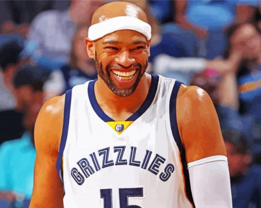 Smiling Vince Carter Diamond Painting