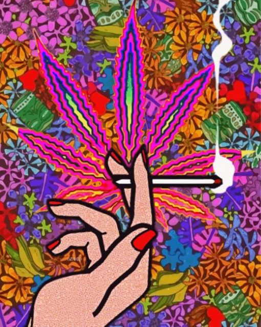 Smoking Marijuana Diamond Painting