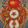 Snake And Apples Diamond Painting