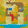 Snakebird Game Diamond Painting