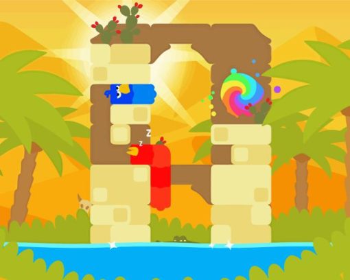 Snakebird Game Diamond Painting