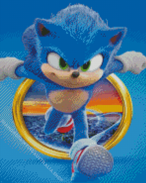 Sonic Hedgehog Diamond Painting