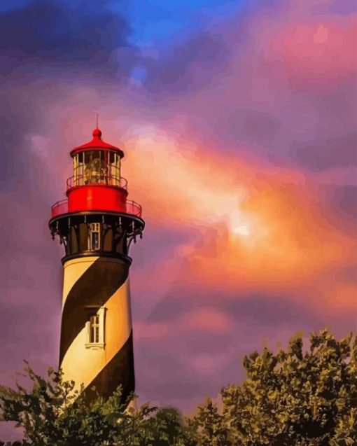 St Augustine Lighthouse And Museum Diamond Painting