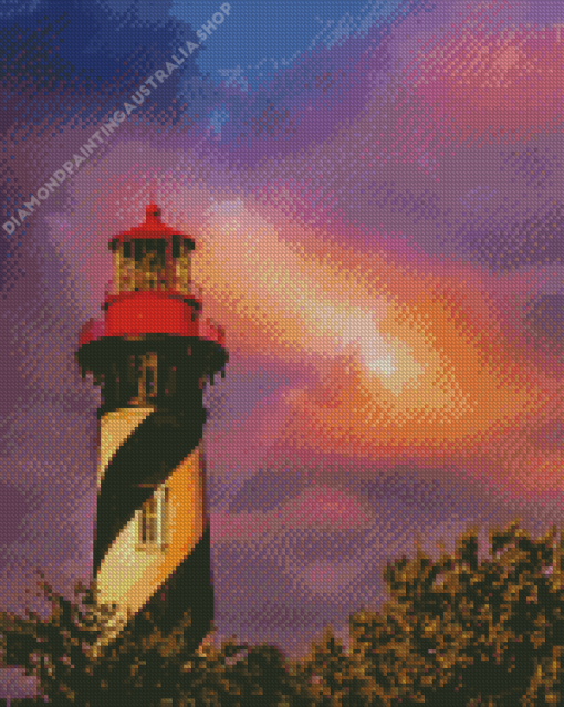 St Augustine Lighthouse And Museum Diamond Painting