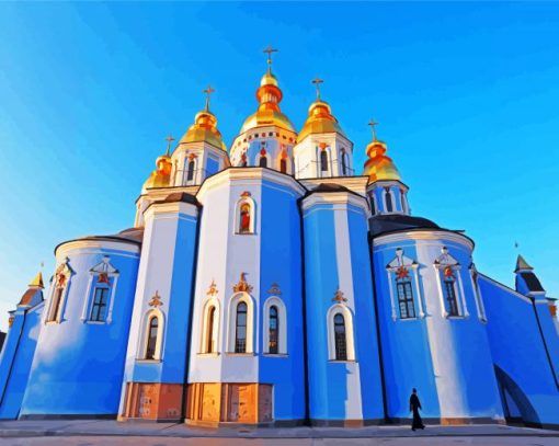 St Michael s Golden Domed Monastery Diamond Painting