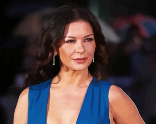 Stunning Catherine Zeta Jones Diamond Painting