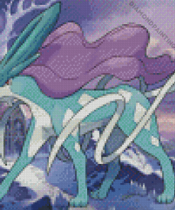 Suicune Pokemon Anime Diamond Painting