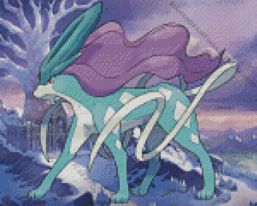 Suicune Pokemon Anime Diamond Painting