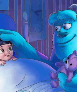 Sulley And Boo Diamond Painting