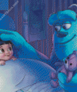 Sulley And Boo Diamond Painting