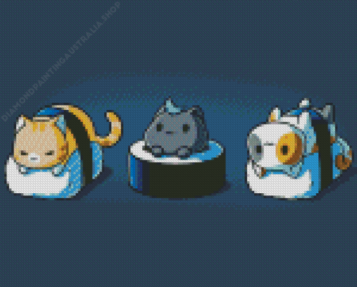 Sushi Cat Diamond Painting