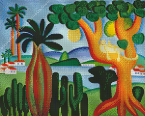 Tarsila Do Amaral Postcard Diamond Painting