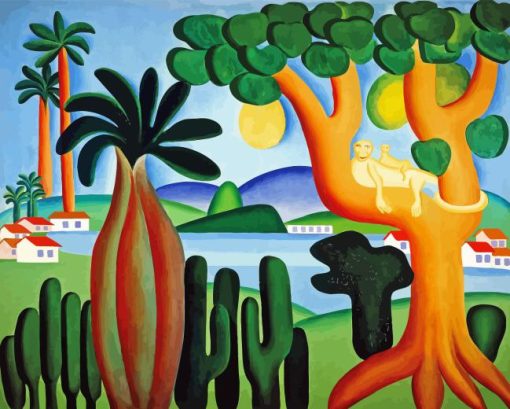 Tarsila Do Amaral Postcard Diamond Painting