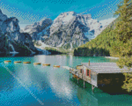 The Pragser Wildsee Lake Diamond Painting