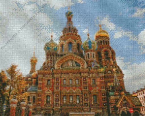 Savior on the Spilled Blood Church Diamond Painting