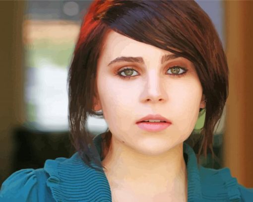 The Beautiful Actress Mae Whitman Diamond Painting