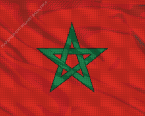 The Flag Of Morocco Diamond Painting