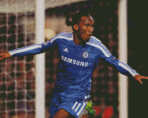 The Footbaaller Drogba Diamond Painting