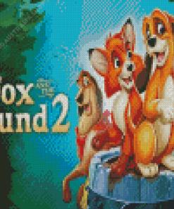 The Fox And Hound Poster Diamond Painting