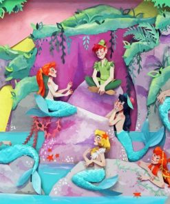 The Mermaids With Peter Pan Diamond Painting