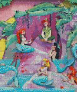 The Mermaids With Peter Pan Diamond Painting