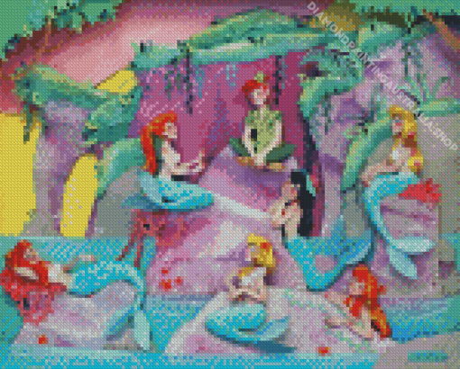 The Mermaids With Peter Pan Diamond Painting