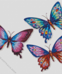 Three Butterflies Diamond Painting