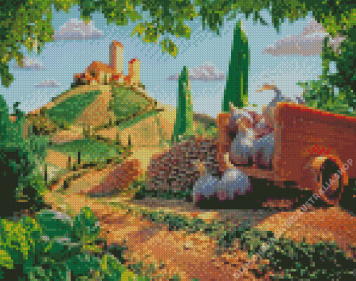 Tuscan Scene Diamond Painting