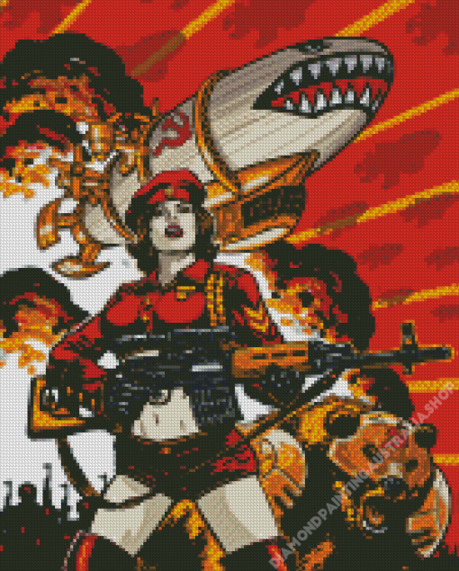 Video Game Red Alert Diamond Painting