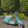 Vintage Turquoise Vespa Diamond Painting