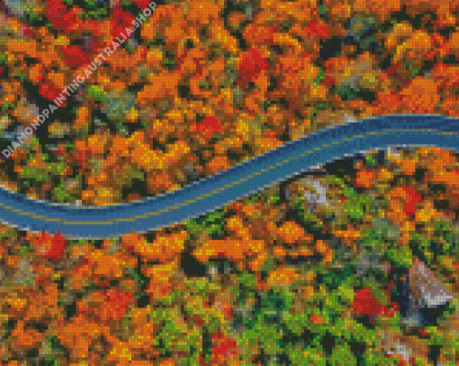 Virginia Blue Ridge Parkway Road Diamond Painting