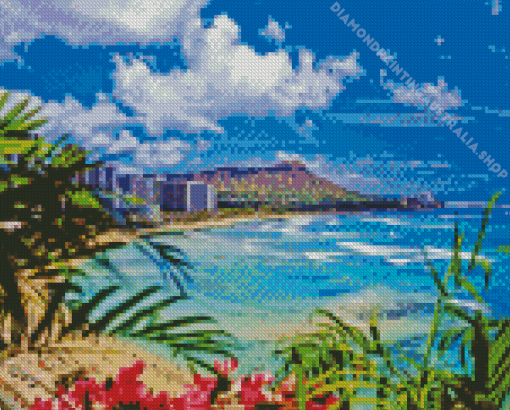 Waikiki Beach Diamond Painting