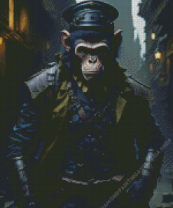 Warrior Monkey Diamond Painting