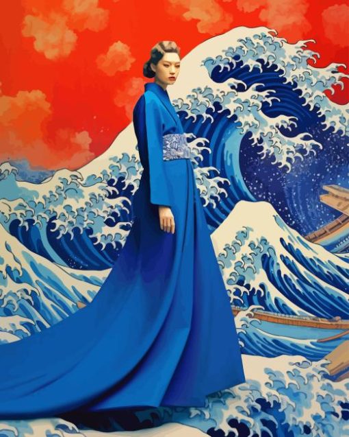 woman Wave Diamond Painting