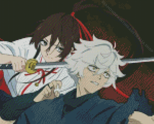 Yamada And Gabimaru Hells Paradise Diamond Painting