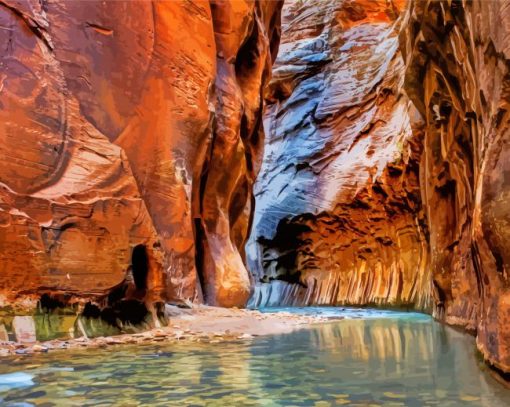 Zion National Park The Narrows Diamond Painting